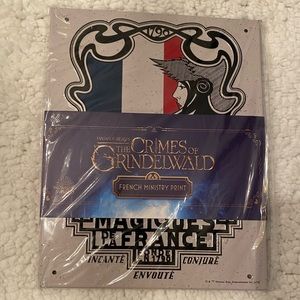 NWT Fantastic Beasts French Ministry Metal Print